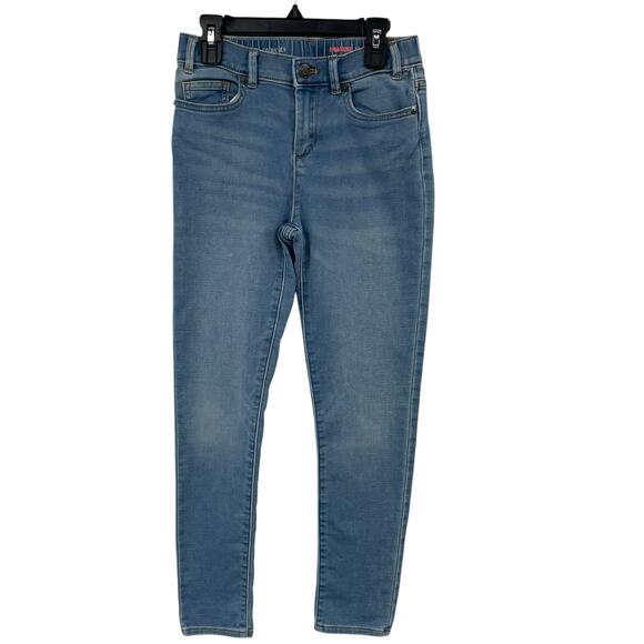 Crewcuts Runaround Style Light Wash Denim Elastic Waistband Jean Girls 12 - Picture 1 of 7